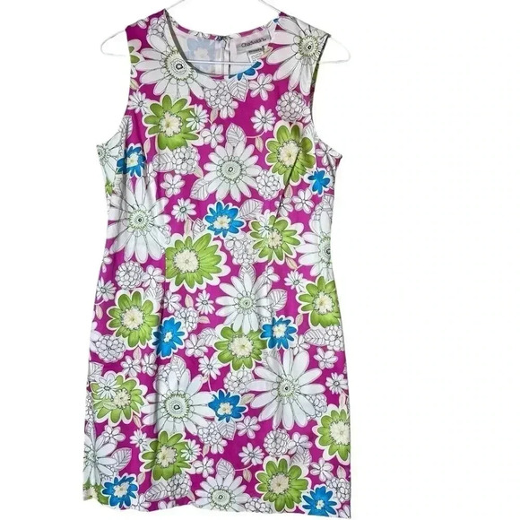 Chadwicks Women’s Sheath Sleeveless Dress Floral Multicolor Sumer Size 6P - Picture 1 of 4